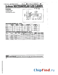 Datasheet MT110-R производства Marktech