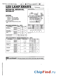 Datasheet MT208-5R производства Marktech