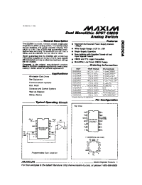 Datasheet DG200ACK manufacturer MAXIM