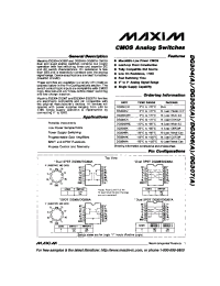 Datasheet DG304 manufacturer MAXIM