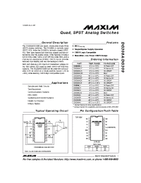 Datasheet DG308 manufacturer MAXIM