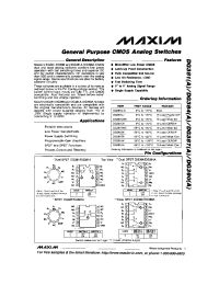 Datasheet DG381BK manufacturer MAXIM