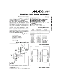 Datasheet DG507ACWI производства MAXIM