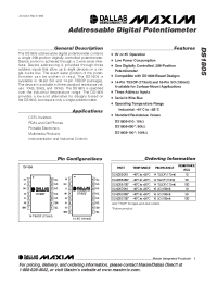 Datasheet DS1805E-010 производства MAXIM