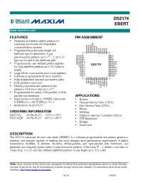 Datasheet DS2174QN manufacturer MAXIM