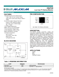 Datasheet DS2745 производства MAXIM