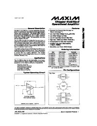 Datasheet ICL7652 производства MAXIM