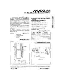 Datasheet ICM7224 производства MAXIM
