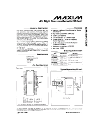 Datasheet ICM7224I производства MAXIM