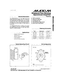 Datasheet MX3554AM manufacturer MAXIM