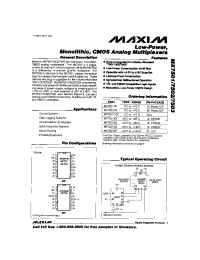 Datasheet MX7501JQ manufacturer MAXIM