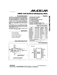 Datasheet MX7524T manufacturer MAXIM
