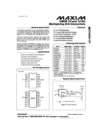 Datasheet MX7531JN manufacturer MAXIM