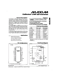 Datasheet MX7578KE manufacturer MAXIM
