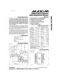 Datasheet MX7581KCWI manufacturer MAXIM