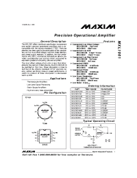 Datasheet MXL1001AMH manufacturer MAXIM