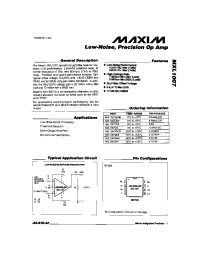 Datasheet MXL1007CS manufacturer MAXIM
