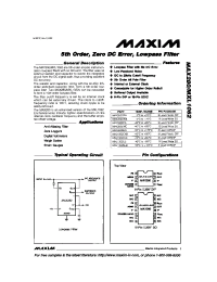 Datasheet MXL1062CNB производства MAXIM