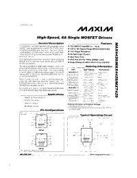 Datasheet MXT429C/D производства MAXIM
