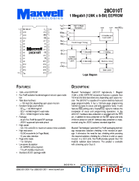 Datasheet 28C010TRPDB-20 производства Maxwell
