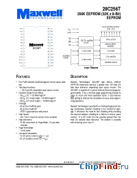 Datasheet 28C256TRPFS-12 производства Maxwell
