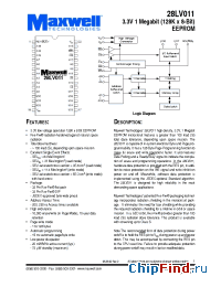 Datasheet 28LV011RPFE-20 производства Maxwell
