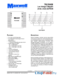 Datasheet 79LV0408XPFE-25 производства Maxwell