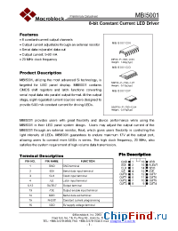 Datasheet MBI5001 производства Macroblock