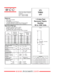 Datasheet 1F7 производства MCC