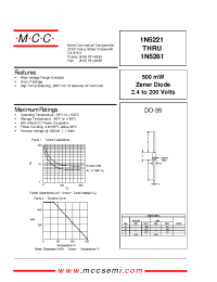 Datasheet 1N5228 производства MCC