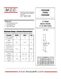 Datasheet 1N5926B производства MCC
