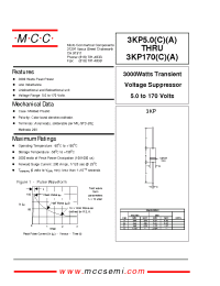 Datasheet 3KP10A производства MCC