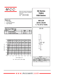 Datasheet H2B3 manufacturer MCC