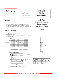 Datasheet P4KE12A производства MCC