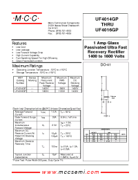 Datasheet UF4014 производства MCC