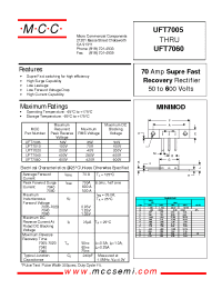 Datasheet UFT7010 производства MCC