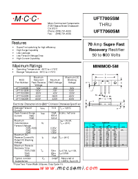 Datasheet UFT7060SM производства MCC