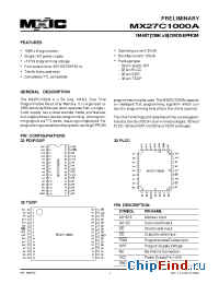 Datasheet 27C1000A-15 manufacturer Macronix