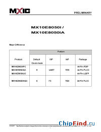 Datasheet MX10E8050IA manufacturer Macronix