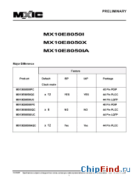Datasheet MX10E8050XPC manufacturer Macronix