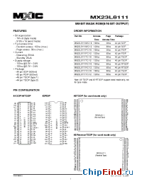 Datasheet MX23L8111MC-12 manufacturer Macronix