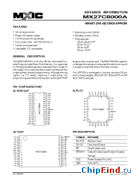 Datasheet MX27C8000A manufacturer Macronix
