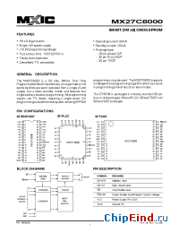 Datasheet MX27C8000PC-12 производства Macronix