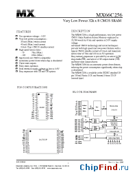 Datasheet MX66C256MC-70 manufacturer Macronix