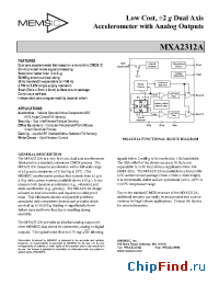 Datasheet MXA2312AL производства Memsic