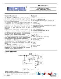 Datasheet MIC2015-1.2YML производства Micrel