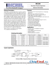 Datasheet MIC284-0BMM manufacturer Micrel