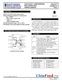 Datasheet SY100EP11UKC manufacturer Micrel