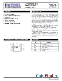 Datasheet SY10ELT21LZC manufacturer Micrel