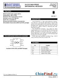 Datasheet SY10EP16VZC manufacturer Micrel
